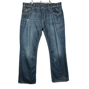 Mek Denim Jeans Men's 42 X 35 Helsinki Boot Cut Blue Jeans